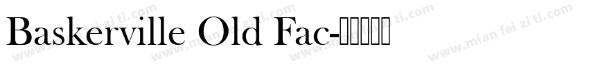 Baskerville Old Fac字体转换
